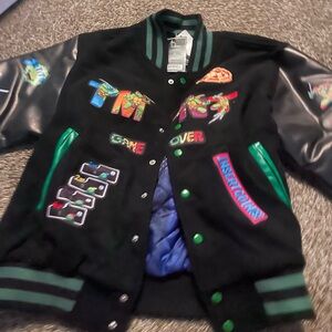 Art District Teenage Mutant Ninja Turtles Varsity Jacket Small NWT